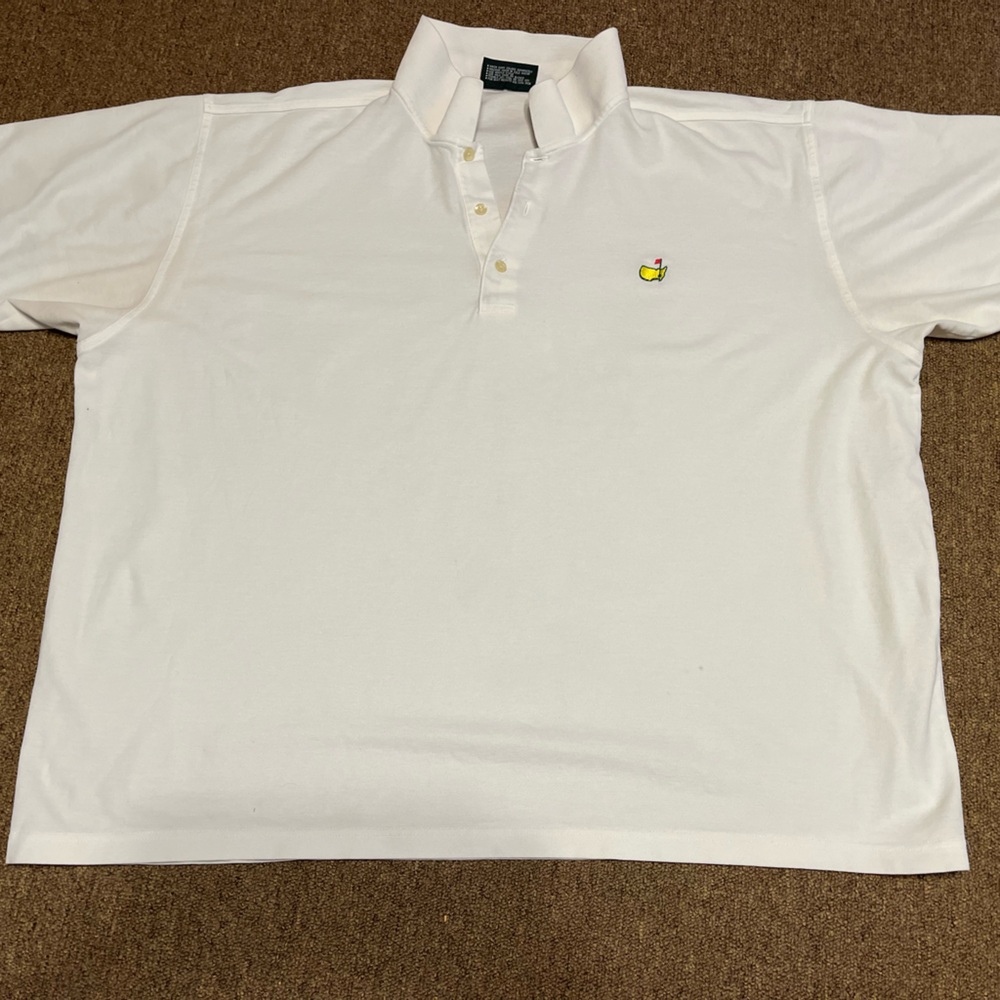 The Masters Golf White Jersey Tournament Golf Shirt size 3XL shirt golf shirt